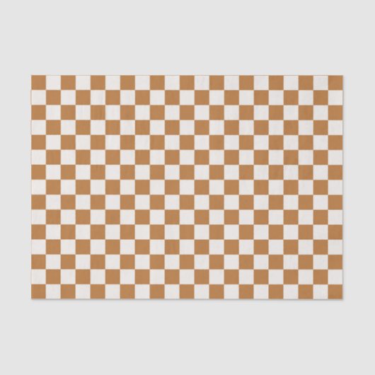 Copper and eggshell checkerboard pattern 薄葉紙 (正面)