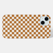 Copper and eggshell checkerboard pattern Case-Mate iPhoneケース (裏面 (横))