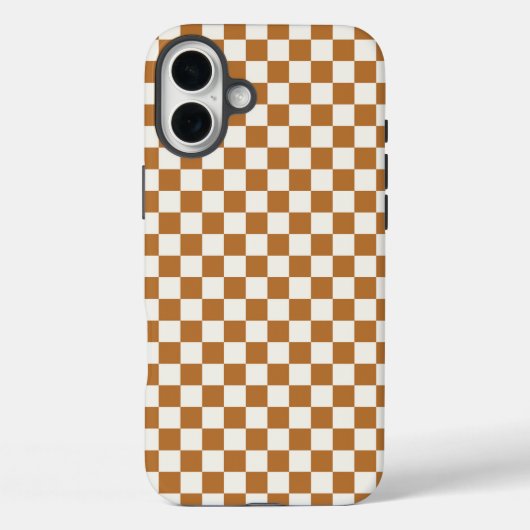 Copper and eggshell checkerboard pattern Case-Mate iPhoneケース (裏面)