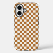 Copper and eggshell checkerboard pattern Case-Mate iPhoneケース (裏面)