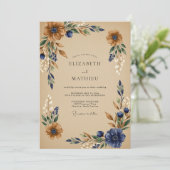 Copper Artistic Harvest Wedding 招待状 (スタンド正面)