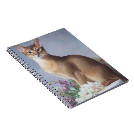 Copper Beauty – Abyssinian Cat Notebook ノートブック (右側)