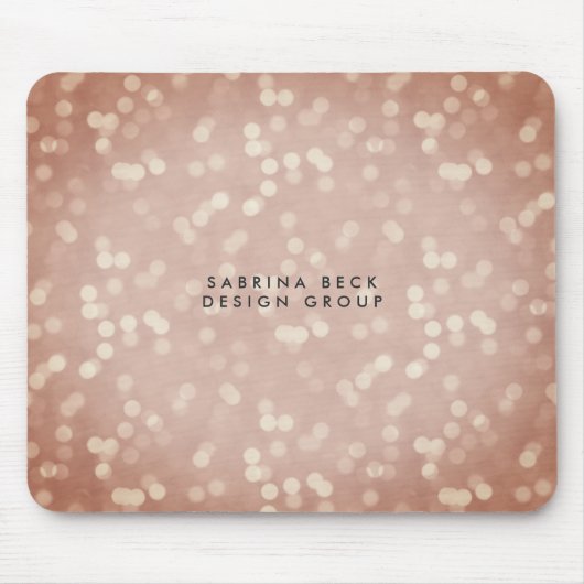 Copper Bokeh Lights | Personalized マウスパッド (正面)
