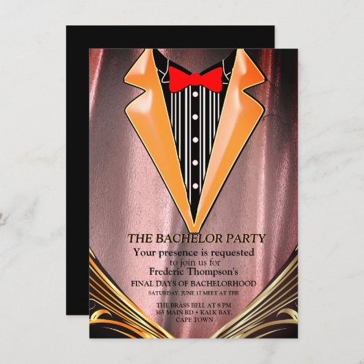 Copper/Brass Satin & Graphic Versierへの招待 (正面/裏面)