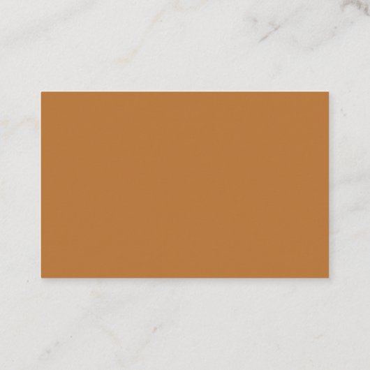 Copper Brown European名刺 名刺 (裏面)
