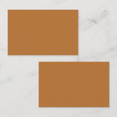 Copper Brown European名刺 名刺 (正面/裏面)