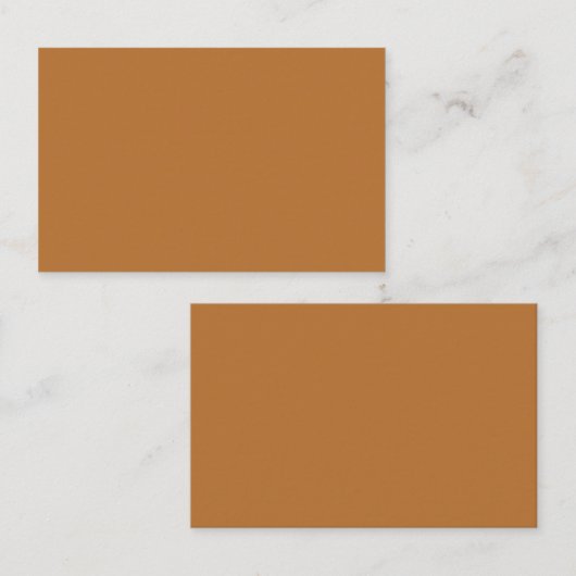 Copper Brown European名刺 名刺 (正面/裏面)