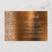 Copper Brushed Metal Wedding Details  エンクロージャーカード (正面)