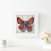 Copper Butterflies 141024IREF242 - Watercolor スクエア壁時計 (ホーム)