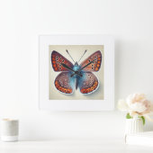 Copper Butterfly 160724IREF231 - Watercolor スクエア壁時計 (ホーム)
