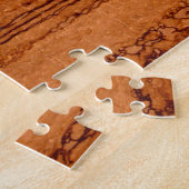 Copper Canyon Granite, amber gold Sedona mountains ジグソーパズル (側面)