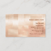 Copper Checkerboard Design 名刺 (裏面)