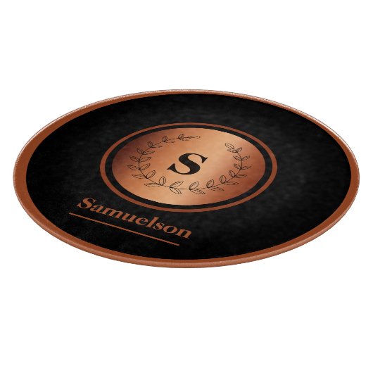 Copper Detailed Personalized Kitchen Cutting Board カッティングボード (角)