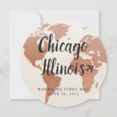 Copper Globe お気に入りの Citiesテーブル名 カード (裏面)