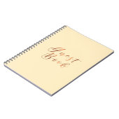 Copper-look Guest Bookスクリプトデザイン ノートブック (左側)