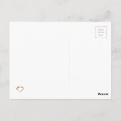 Copper-look Thank Youスクリプトデザイン ポストカード