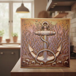 Copper Metallic Iridescent Anchor ID1223 タイル