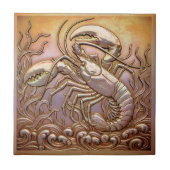 Copper Metallic Iridescent Lobster ID1223 タイル (正面)