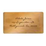 Copper Metallic Shipping Labels ラベル<br><div class="desc">Copper Metallic Shipping Labels. Choose the luxurious and stylish Copper Metallic hand-painted faux finish background address labels with your choice of text style and content.</div>