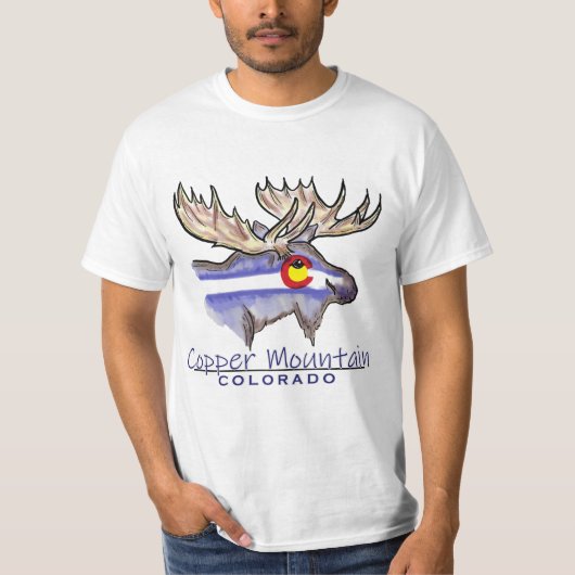 Copper Mountain ColoradoのスケッチTシャツ Tシャツ (正面)