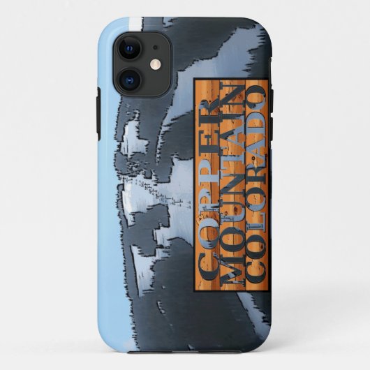 Copper Mountain Coloradoのログ署名5ケース Case-Mate iPhoneケース (裏面)