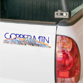 Copper Mountain Coloradoマウンテン芸術的ステッカー バンパーステッカー (トラック上)