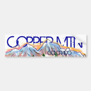 Copper Mountain Coloradoマウンテン芸術的ステッカー バンパーステッカー