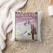 Copper Mountain Coloradoヴィンテージポスター クッション (ブランケット)