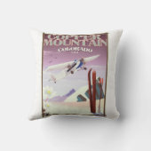 Copper Mountain Coloradoヴィンテージポスター クッション (裏面)