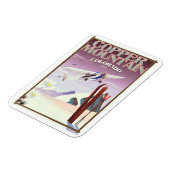 Copper Mountain Coloradoヴィンテージポスター マグネット (左側)
