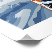 Copper Mountain Ski Poster Winter Ski Village ポスター (角)