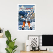 Copper Mountain Ski Poster Winter Ski Village ポスター (ホームオフィス)