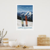 Copper Mountain Ski Wall Art Ski Print 1 ポスター (キッチン)