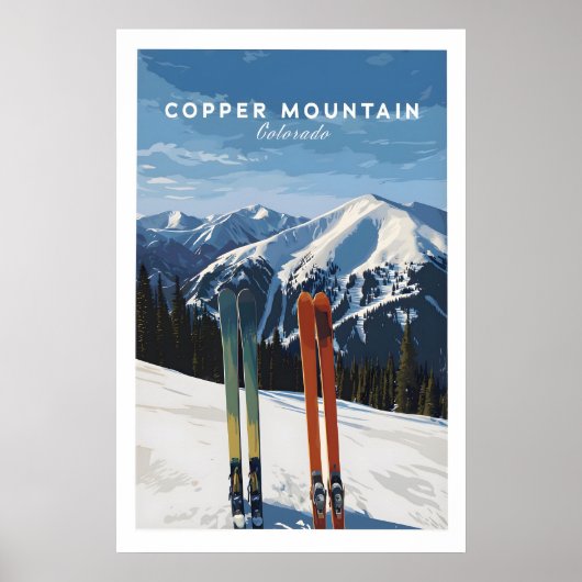 Copper Mountain Travel Poster Colorado Mountain ポスター (正面)