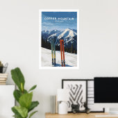 Copper Mountain Travel Poster Colorado Mountain ポスター (ホームオフィス)