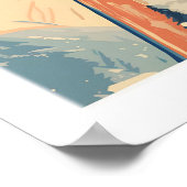 Copper Mountain Travel Poster Sunset Ski Slopes 1 ポスター (角)