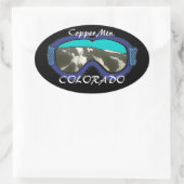 Copper Mtn Coloradoブルースノーゴーグルのシール 楕円形シール (バッグ)