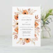 Copper Radiant Autumnal Wedding 招待状 (スタンド正面)