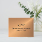 Copper ShineメニューRSVP インビテーションポストカード (スタンド正面)