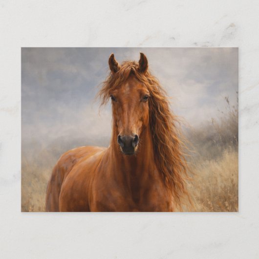 Copper Spirit | Chestnut Horse | Postcard ポストカード (正面)