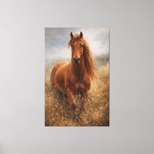 Copper Spirit | Chestnut Horse | Stretched Canvas キャンバスプリント (正面)