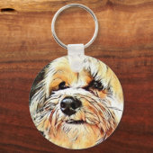 Copper the Morkie keychain キーホルダー (正面)