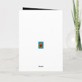 Copper Thor Hammer black greeting card カード (裏面)