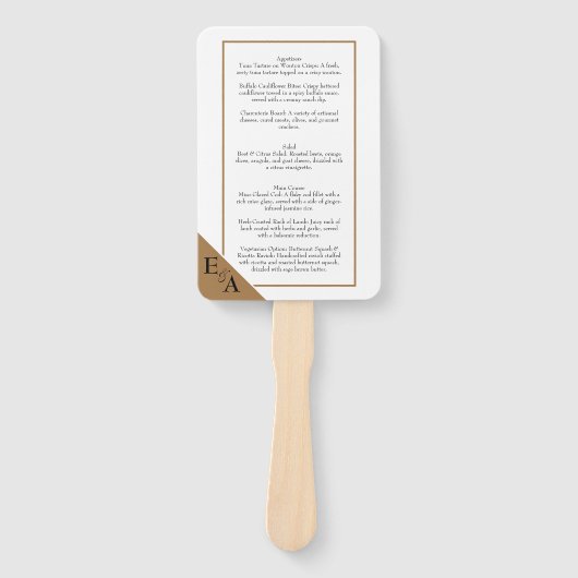 Copper Toile / Mocha Mousseメニュー ハンドファン (正面)