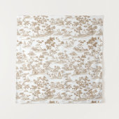 Copper Toile / Mocha Mousse,フォトウォール背景 タペストリー (正面)