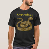 Copperhead Snake Venomous Pit Viper Reptile Tシャツ (正面)