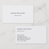 Copperplate Font Business Card Template 名刺 (正面/裏面)