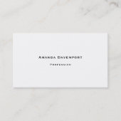 Copperplate Font Business Card Template 名刺 (正面)