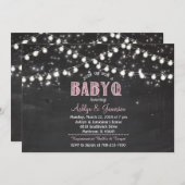 Copples BabyQ BBQ Baby Shawer LightsInvitation 招待状 (正面/裏面)