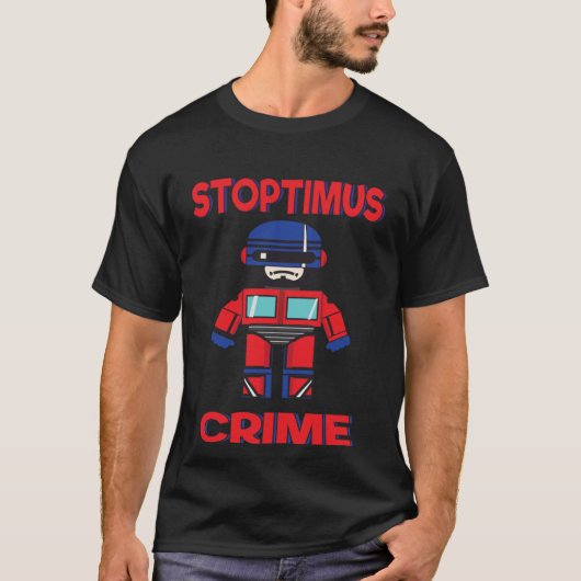 Cops and Robots mash up Tシャツ (正面)